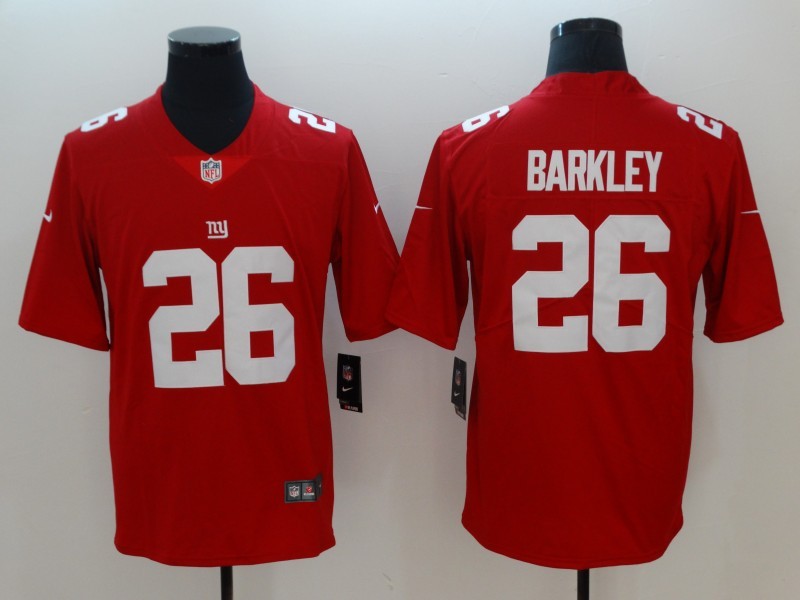 Men's New York Giants #26 Saquon Barkley Jersey Red
